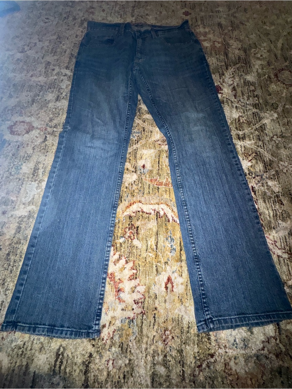 Men's Dark Blue Bootcut Jeans